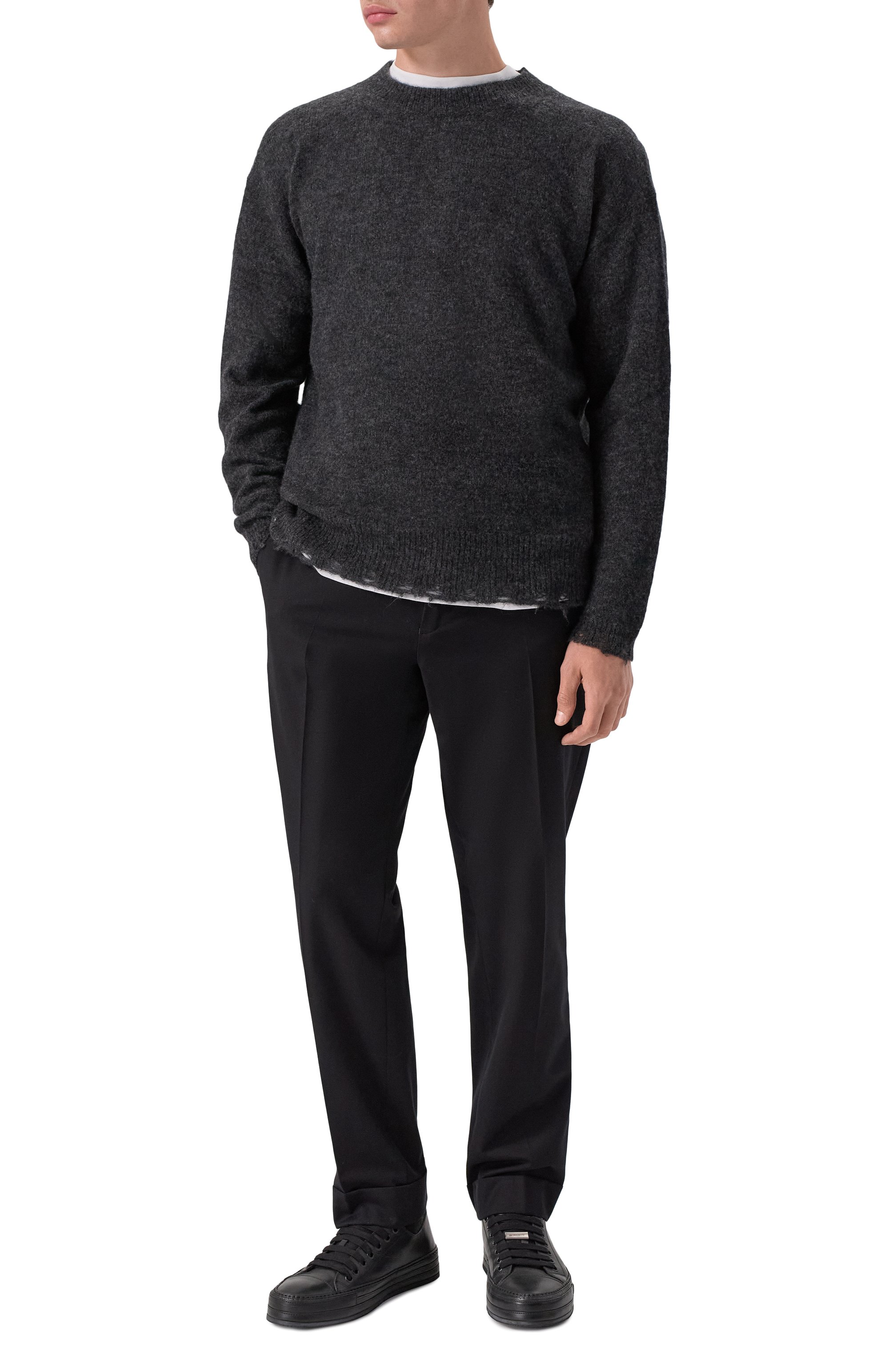 Брюки из хлопка и шерсти DRIES VAN NOTEN, арт. 020904-2302-900, фото 2