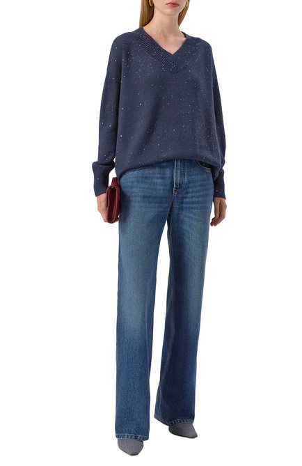 Женский пуловер из кашемира и шелка BRUNELLO CUCINELLI, арт. M73539922