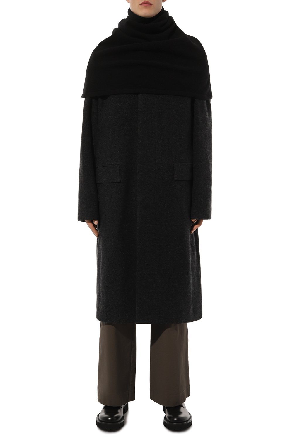 Шерстяной шарф-манишка RICK OWENS, арт. RU02D6443/WLD, фото 3