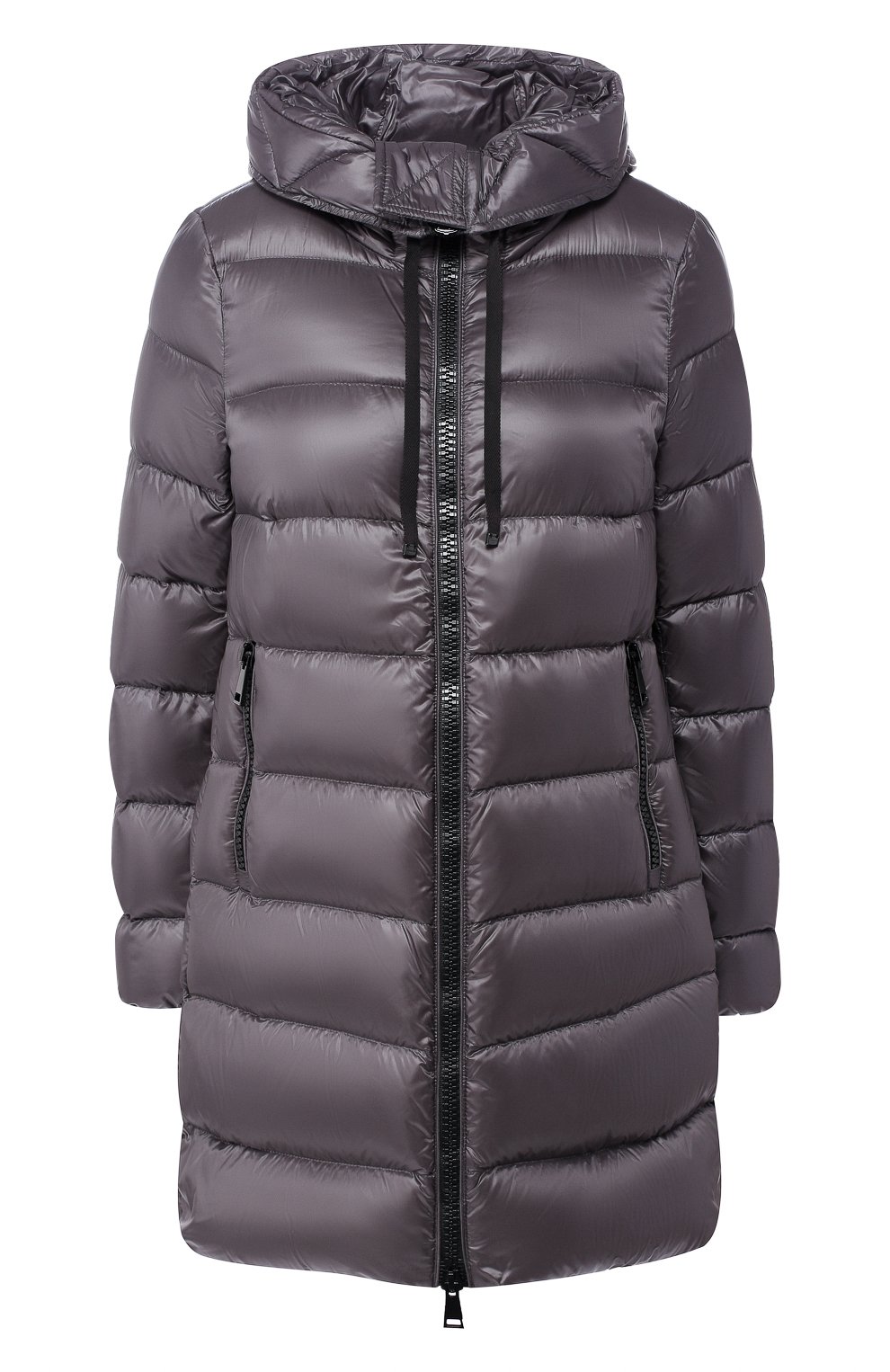 Стеганый пуховик moncler suyen с капюшоном MONCLER серого цвета по цене 145500 руб., арт. D2-093-49319-49-53052, фото 1 Стеганый пуховик moncler suyen с капюшоном MONCLER, арт. D2-093-49319-49-53052, фото 1