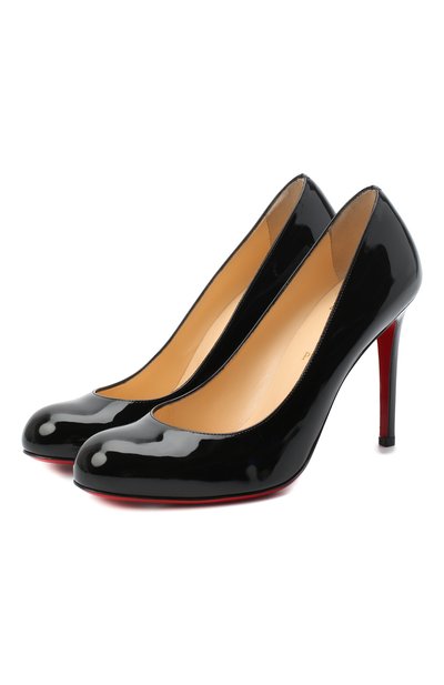 Кожаные туфли simple 100 CHRISTIAN LOUBOUTIN, арт. simple pump 100 patent calf, фото 1