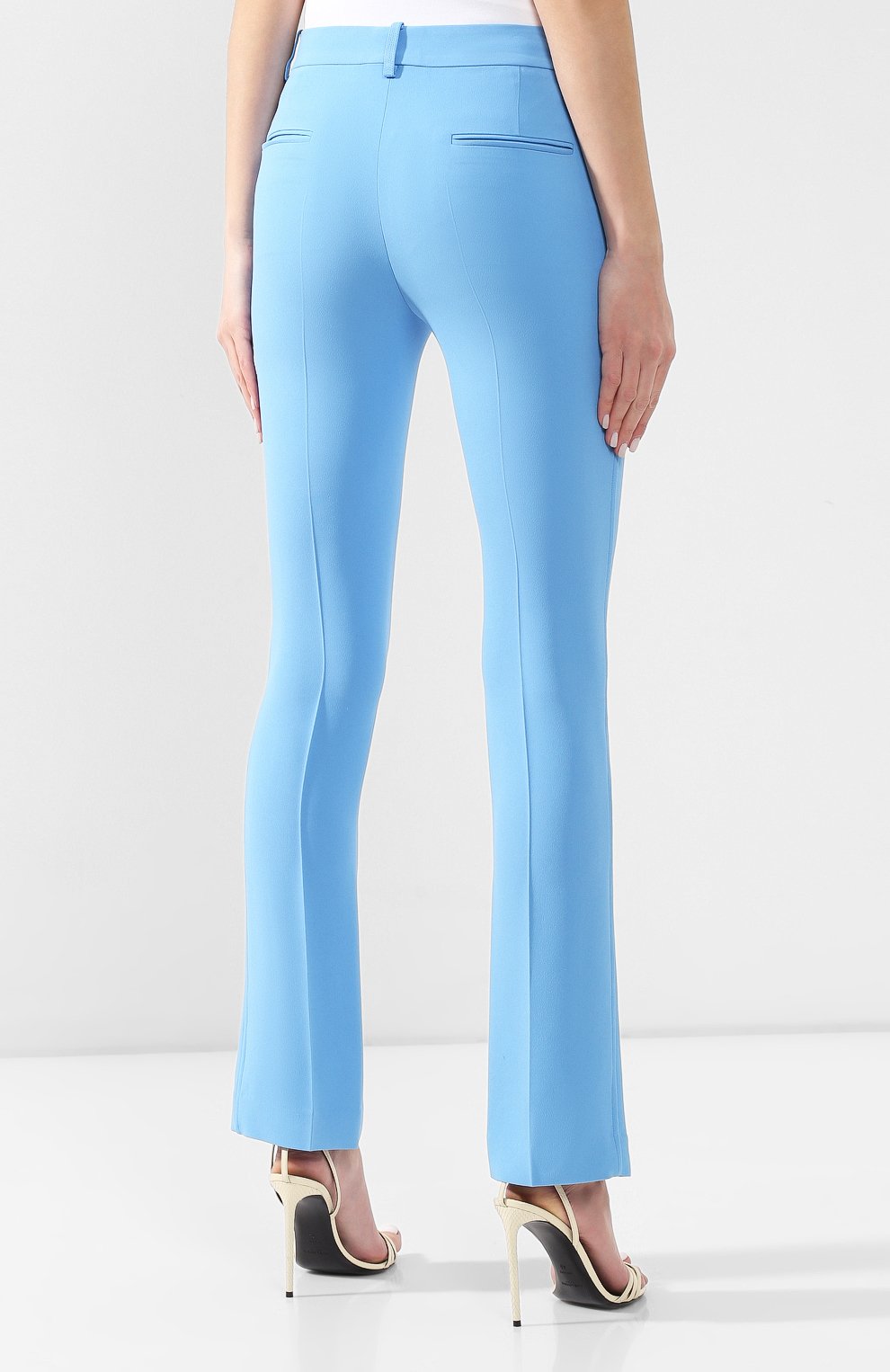 Брюки с разрезами VICTORIA BECKHAM, арт. TR SLM 2809 MSS19 FLUID CADY, фото 4