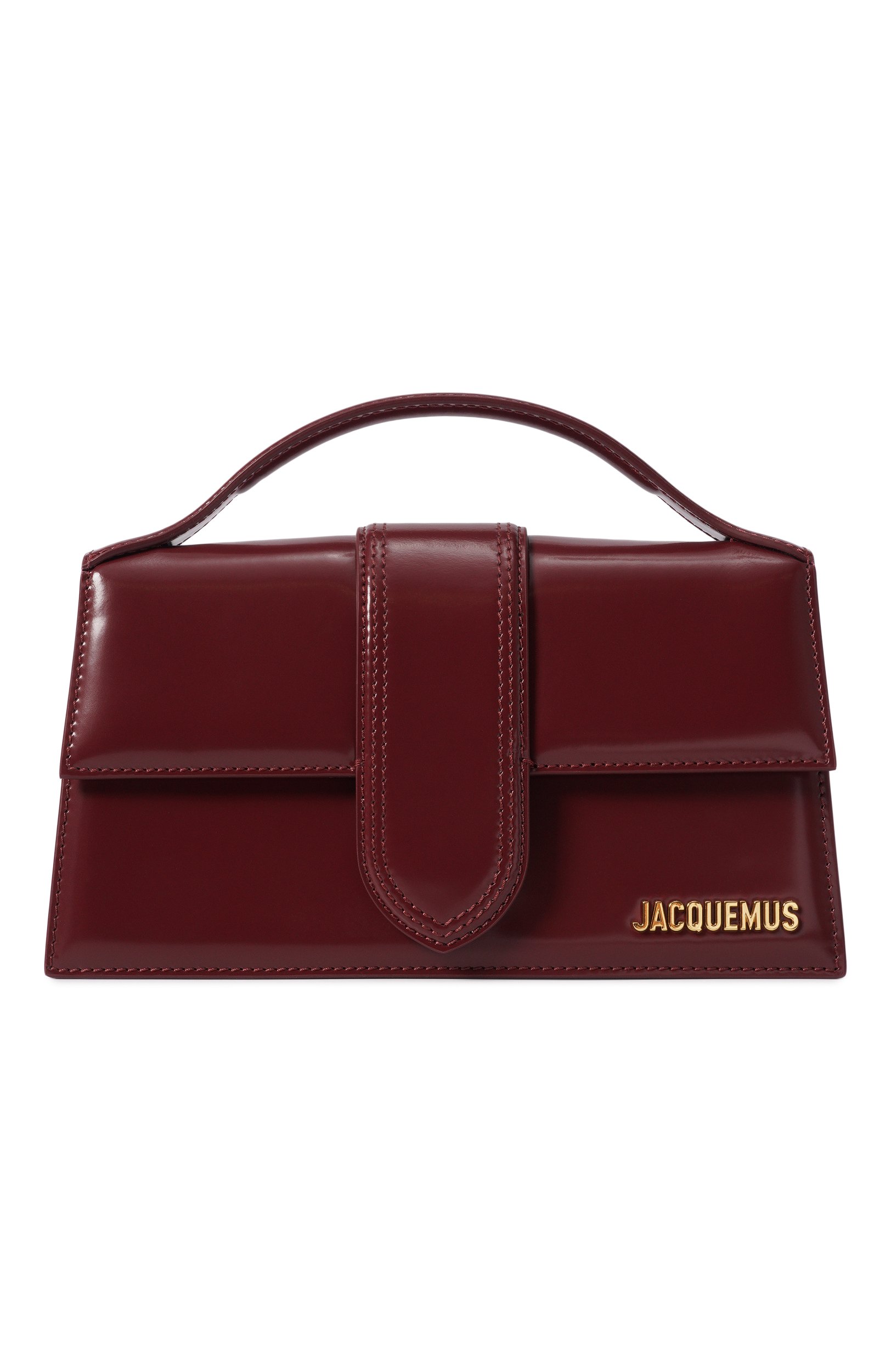 Сумка le bambino JACQUEMUS бордового цвета по цене 117500 руб., арт. 23HBAW00007/AC18A01, фото 1 Сумка le bambino JACQUEMUS, арт. 23HBAW00007/AC18A01, фото 1
