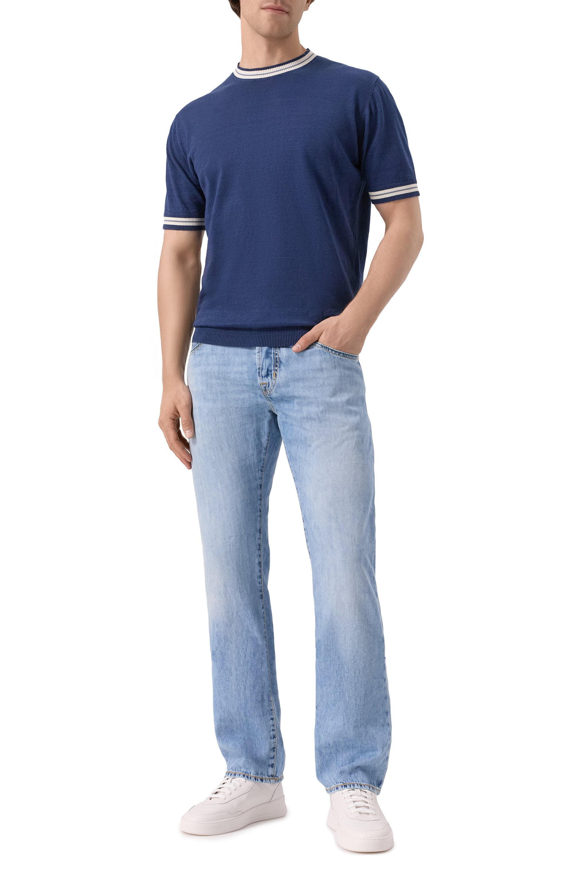 Джемпер изо льна и хлопка L.B.M. 1911, арт. 6400/59046, фото 2