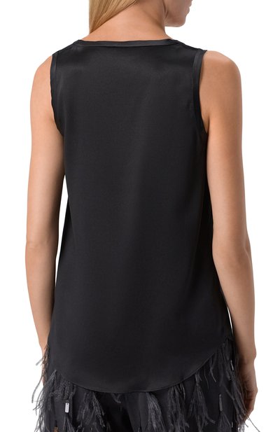 Атласный топ BRUNELLO CUCINELLI, арт. MPC59E0600, фото 4