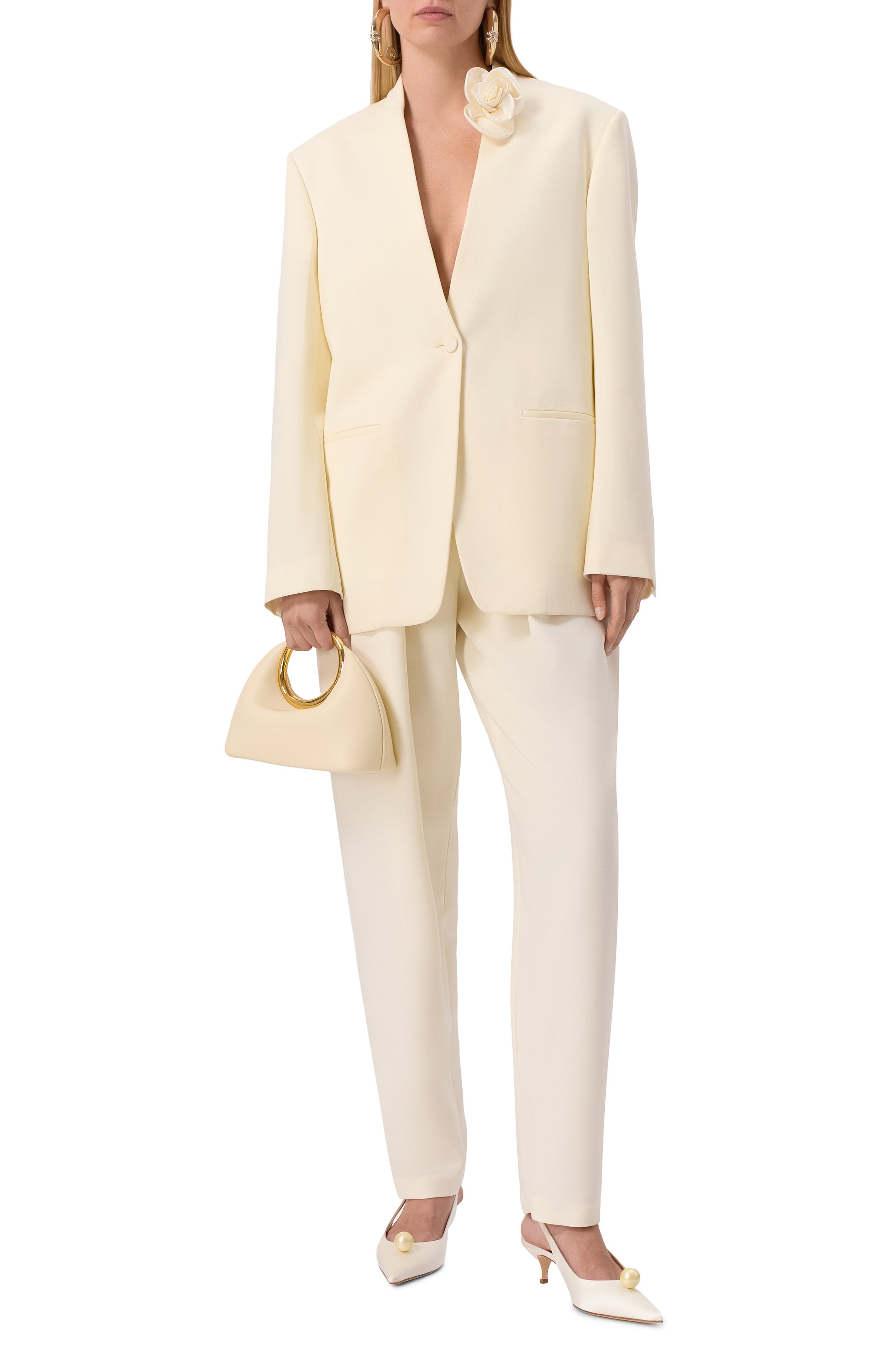 Сумка le petit calino JACQUEMUS кремового цвета по цене 107000 руб., арт. 24E241BA395, фото 7 Сумка le petit calino JACQUEMUS, арт. 24E241BA395, фото 7