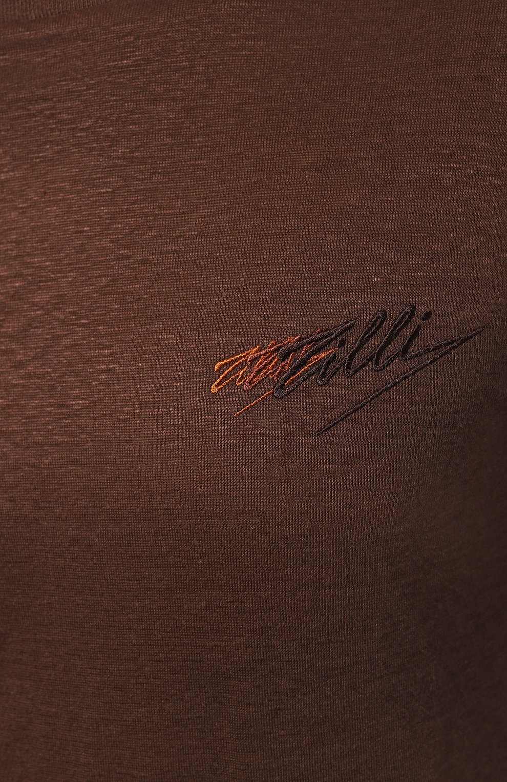 Льняная футболка ZILLI, арт. TSR02AM0800VZLF65M, фото 5