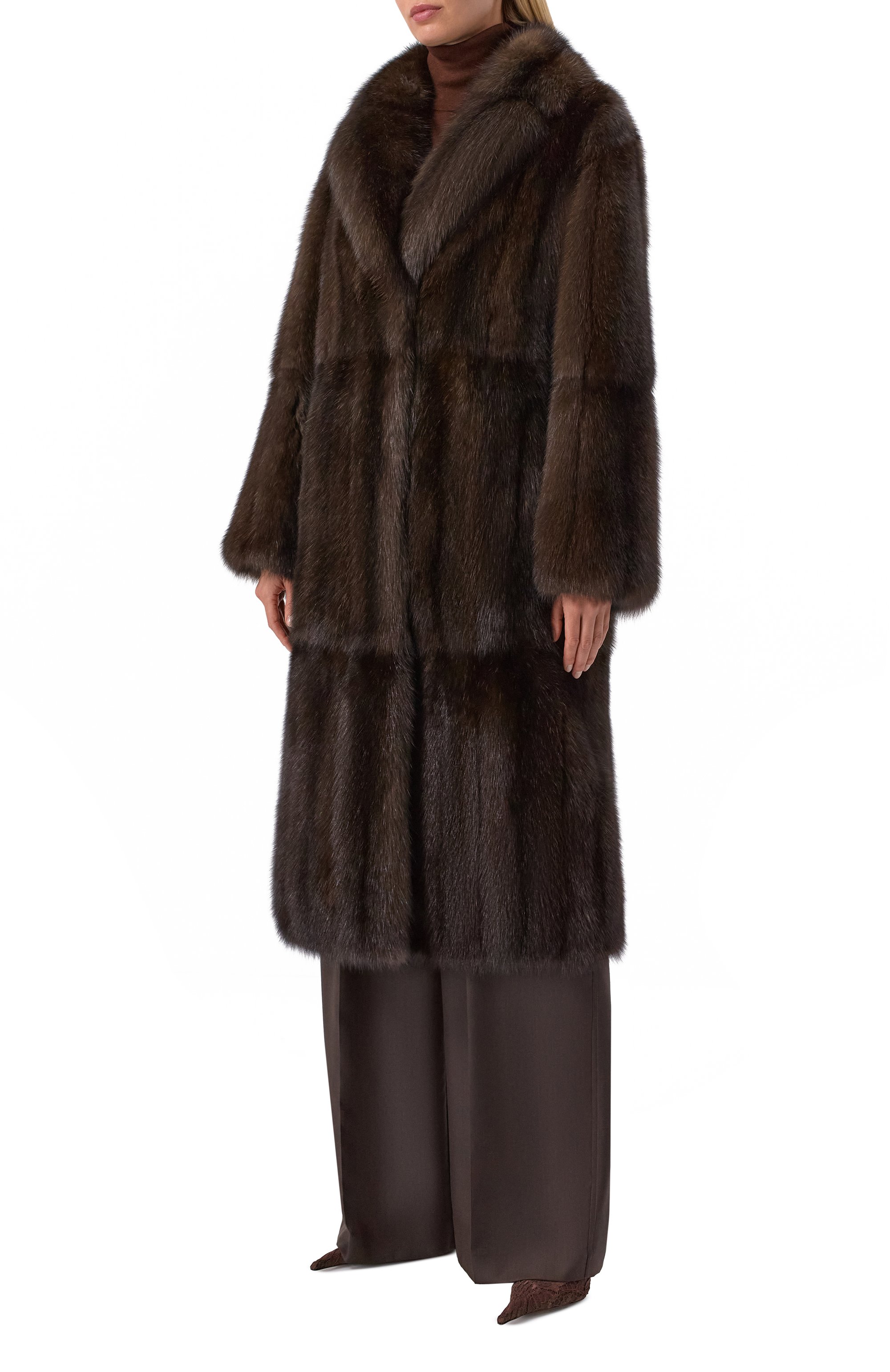 Шуба из соболя VICTORIA KUSENKOVA коричневого цвета по цене 10780000 руб., арт. 703308504695, фото 3 Шуба из соболя VICTORIA KUSENKOVA, арт. 703308504695, фото 3