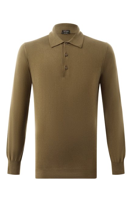 Мужское хлопковое поло KITON хаки цвета по цене 0 руб., арт. UMKXX35K320 | Фото 1