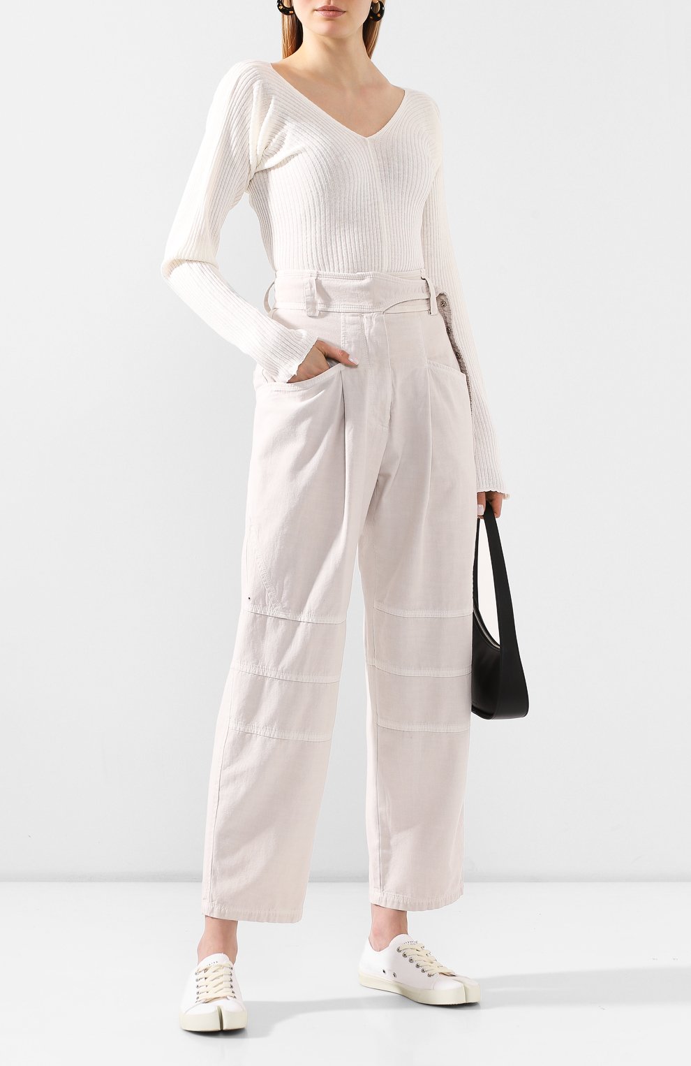 Льняной пуловер LOW CLASSIC, арт. L0W20SS_KN08WH, фото 2