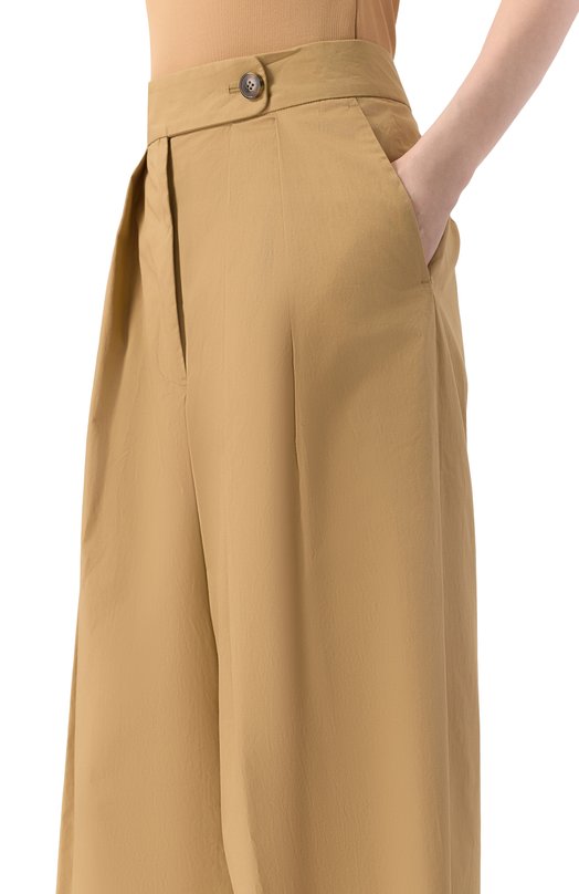 Хлопковые брюки Dries Van Noten 251-010903-1147 Бежевый  251-010903-1147 Фото 5