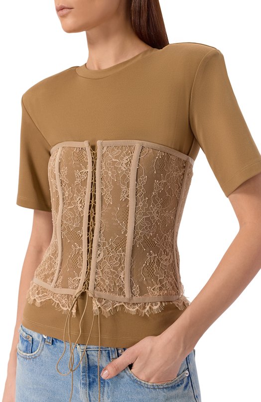 Топ Giuseppe di Morabito 06PST0395 16309 Бежевый  06PST0395 16309 Фото 5