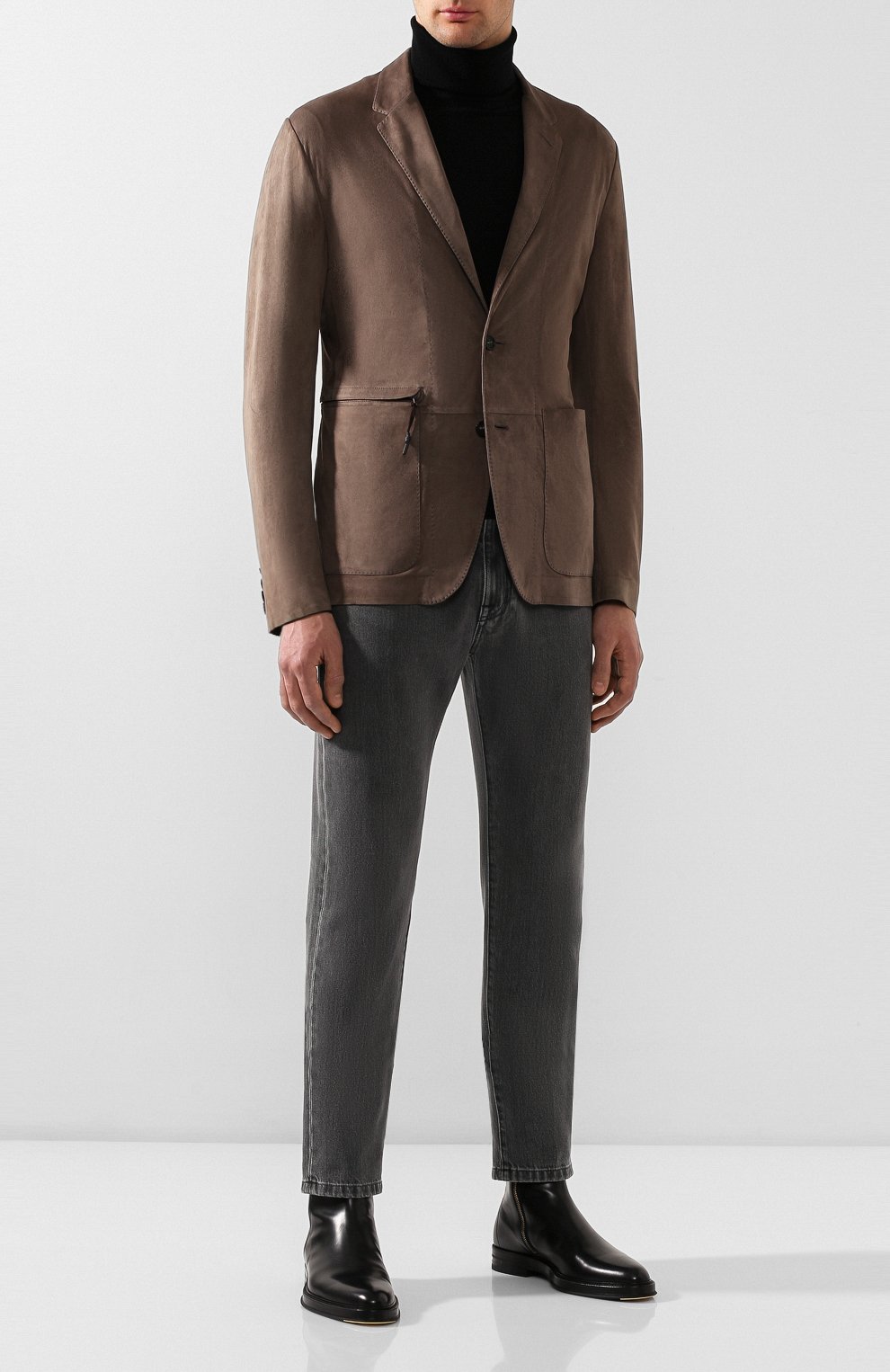 Замшевый пиджак ZEGNA, арт. UUPCA/U261, фото 2
