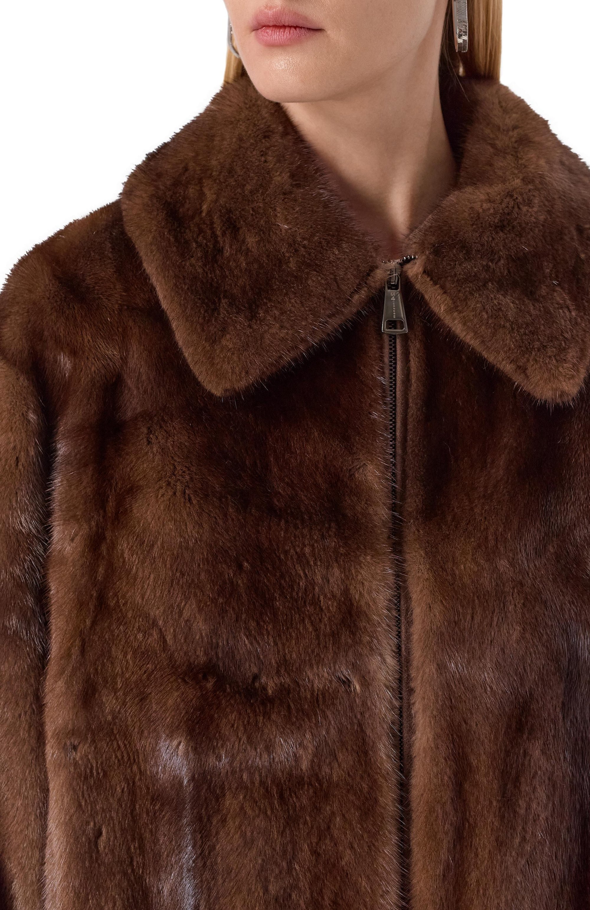 Шуба из норки MANZONI24, арт. 25M1595-VF/48, фото 5