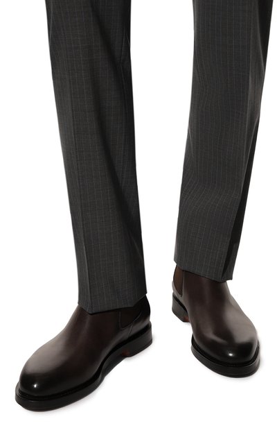 Кожаные челси SANTONI, арт. MCCG17838MH4H0BR, фото 3