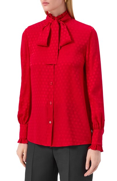 Шелковая блузка VALENTINO, арт. 7B3AB7T89HT, фото 3