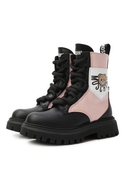 Кожаные ботинки MOSCHINO, арт. 81952/VAR4/28-35