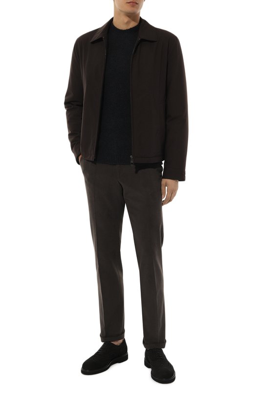 Свитер из шерсти и хлопка Corneliani 94M550-9425103 Синий  94M550-9425103 Фото 2