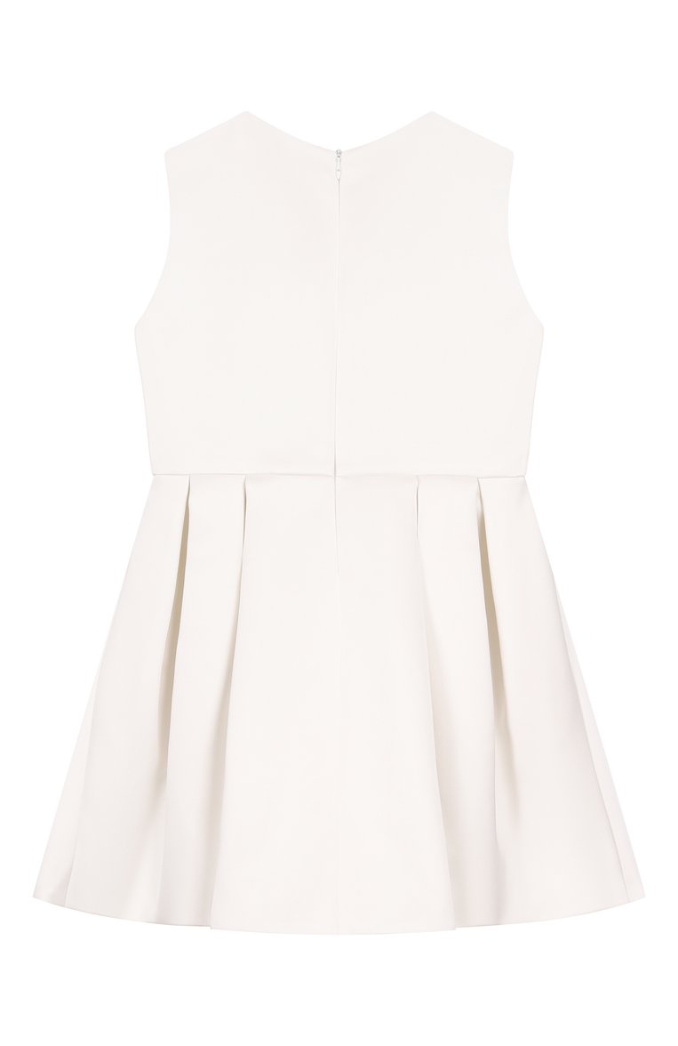 Детское атласное платье ELISABETTA FRANCHI LA MIA BAMBINA молочного цвета, арт. EFAB5790/RA016/10A-12A+ | Фото 2 (Материал внешний: Синтетический материал; Материал подклада: Вискоза; Рукава: Без рукавов; Случай: Формальный; Девочки Кросс-КТ: Платье-одежда; Ростовка одежда: 10 - 11 лет | 140 - 146см, 13 - 15 лет | 158 см, 12 лет | 152 см)