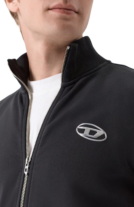 Хлопковая толстовка Diesel A21873/0BKBW Чёрный  A21873/0BKBW Фото 5