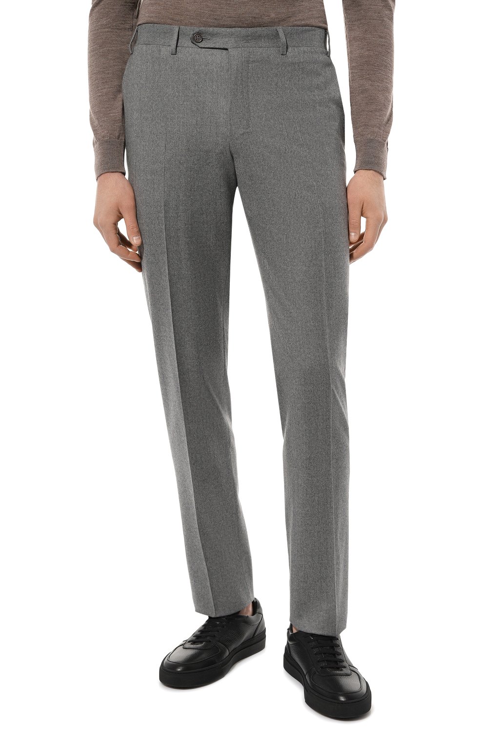 Шерстяные брюки CANALI темно-серого цвета по цене 57050 руб., арт. 71019/AN00019, фото 3 Шерстяные брюки CANALI, арт. 71019/AN00019, фото 3