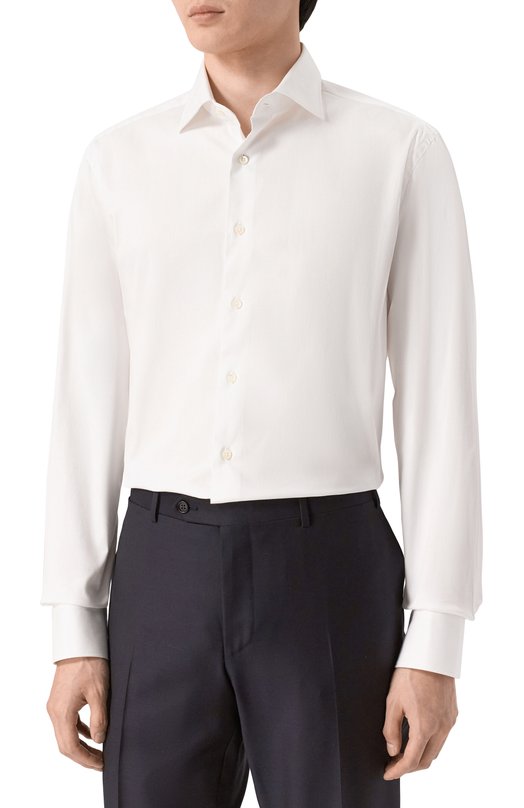Хлопковая сорочка Canali CCL7098/GD03286 Белый  CCL7098/GD03286 Фото 3