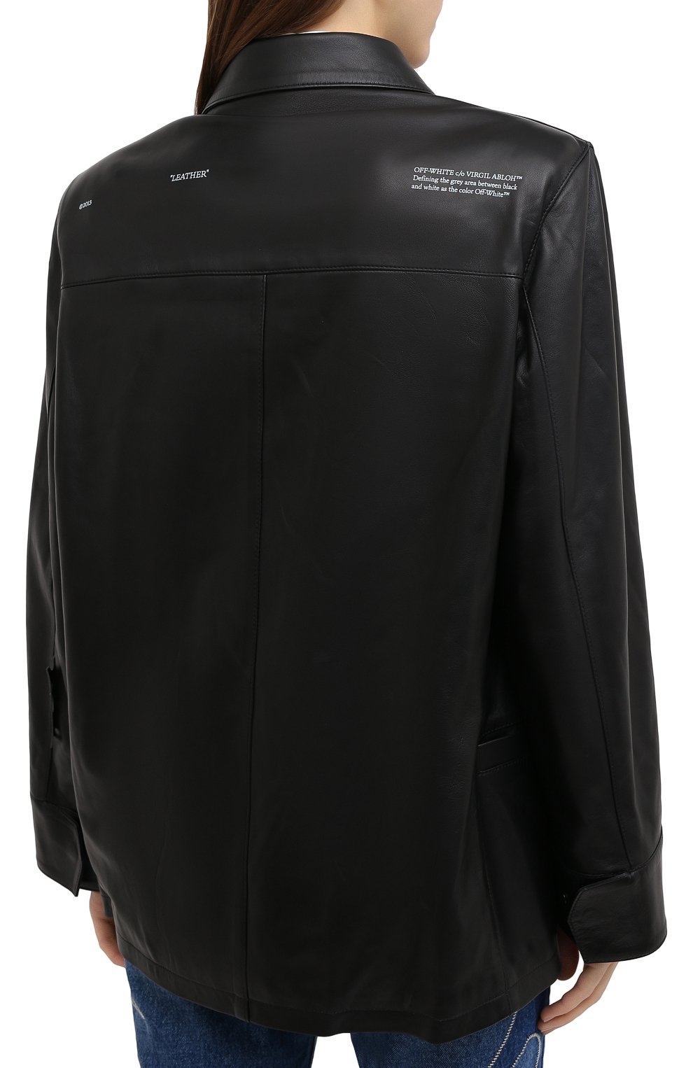 Кожаная куртка OFF-WHITE, арт. 0WJA043F20LEA0011000, фото 4