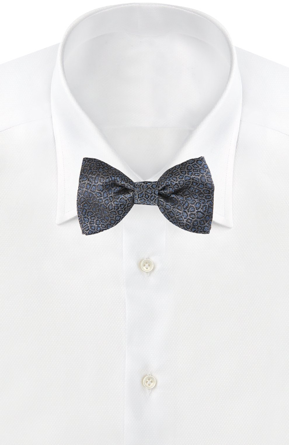 Галстук-бабочка LANVIN темно-синего цвета по цене 12250 руб., арт. 2134/B0W TIE, фото 2 Галстук-бабочка LANVIN, арт. 2134/B0W TIE, фото 2