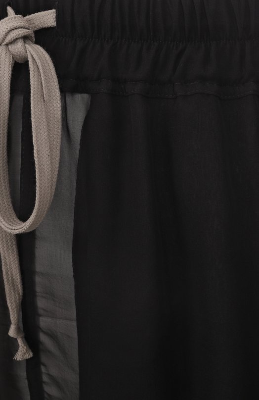 Шелковые шорты Rick Owens R001E7377/S Чёрный  R001E7377/S Фото 6