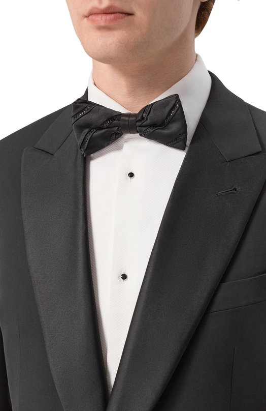 Шелковый галстук-бабочка Stefano Ricci HPSC46S/SW476 Чёрный  HPSC46S/SW476 Фото 2