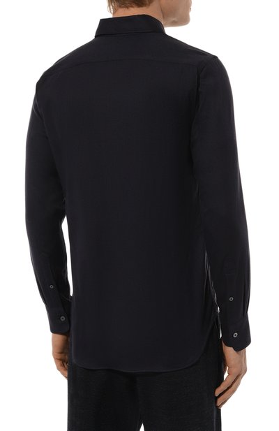 Рубашка из хлопка и лиоцелла CANALI, арт. CSL70B1/GL03355, фото 4