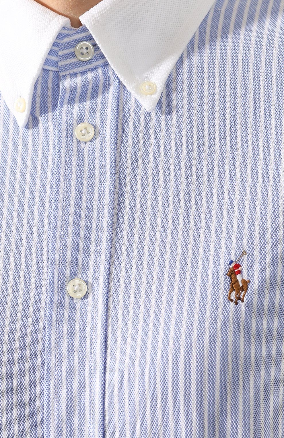 Хлопковое платье POLO RALPH LAUREN голубого цвета по цене 12200 руб., арт. 211754553, фото 5 Хлопковое платье POLO RALPH LAUREN, арт. 211754553, фото 5