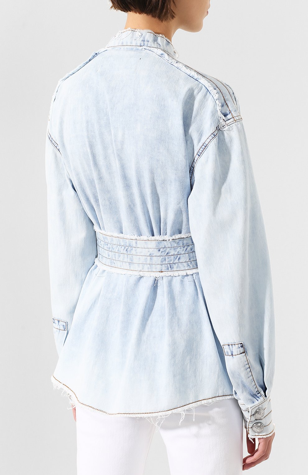 Джинсовый жакет BALMAIN, арт. RF02410/D053, фото 4