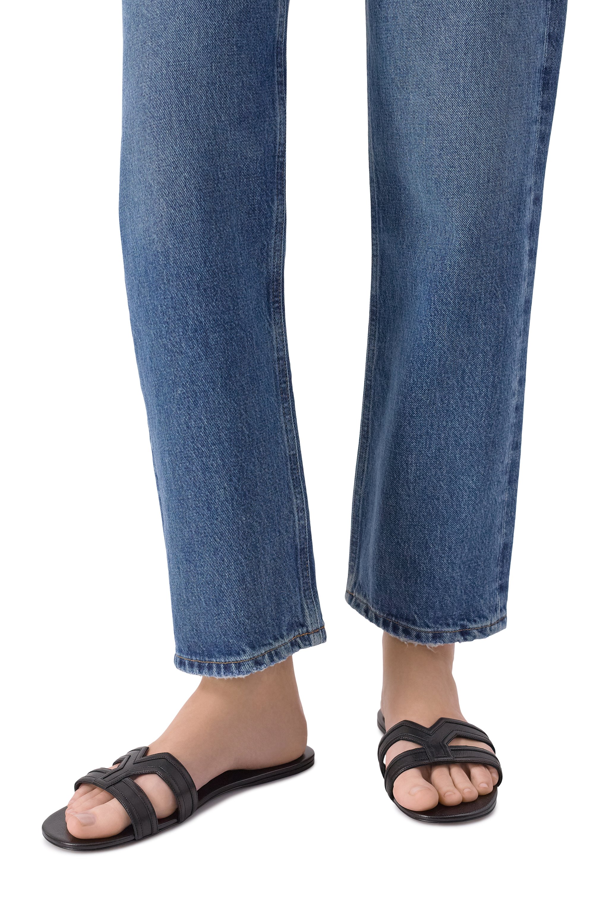 Кожаные шлепанцы mabrouka SAINT LAURENT, арт. 861853/25V00, фото 2