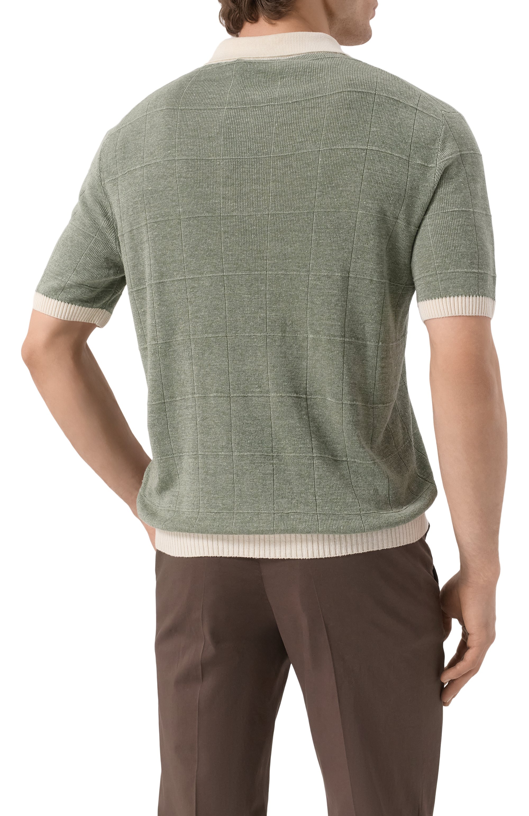 Поло изо льна и шелка CANALI, арт. C1084/MK02269, фото 4