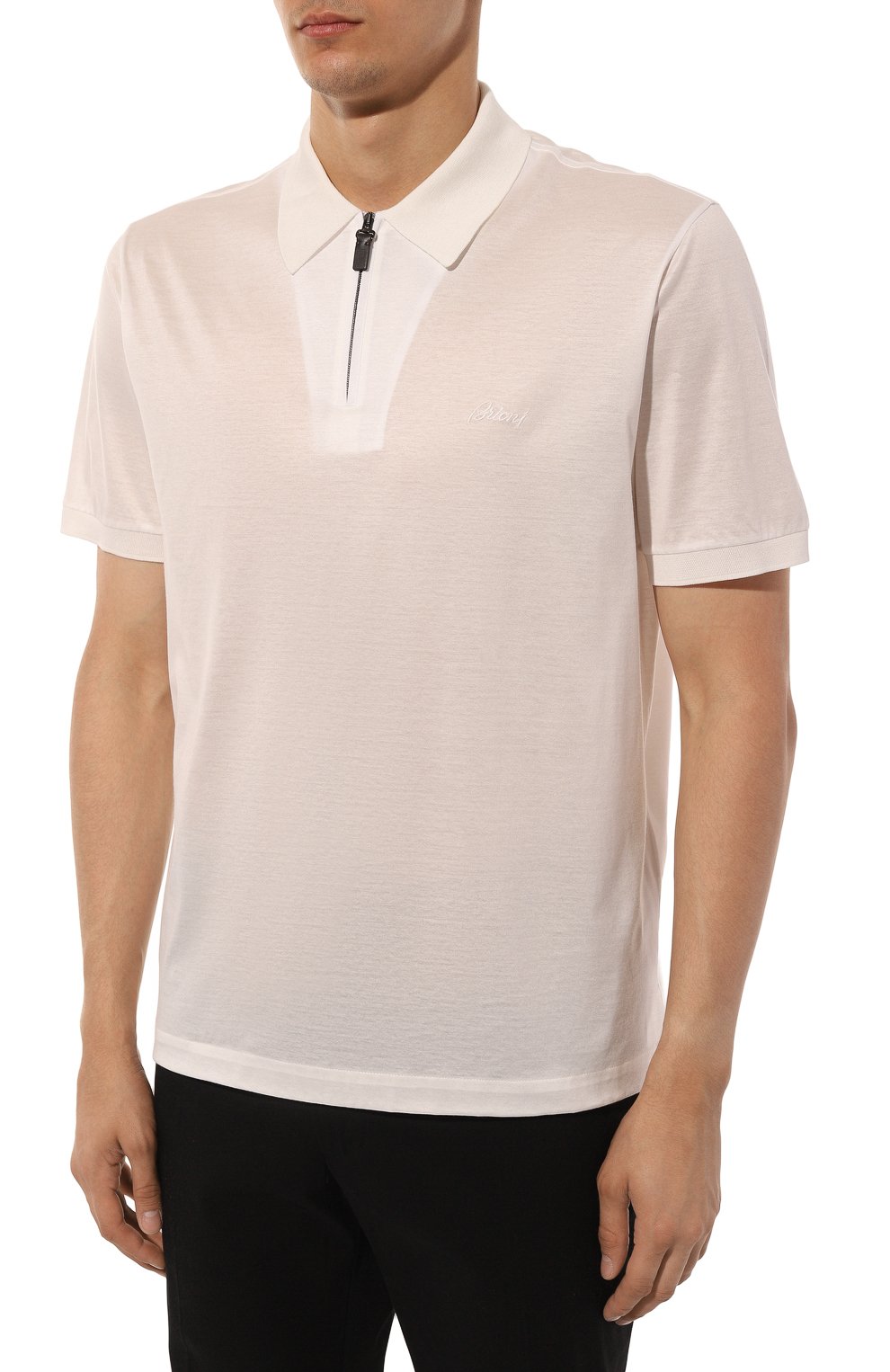 Хлопковое поло BRIONI, арт. UJ9L0L/PZ600, фото 3