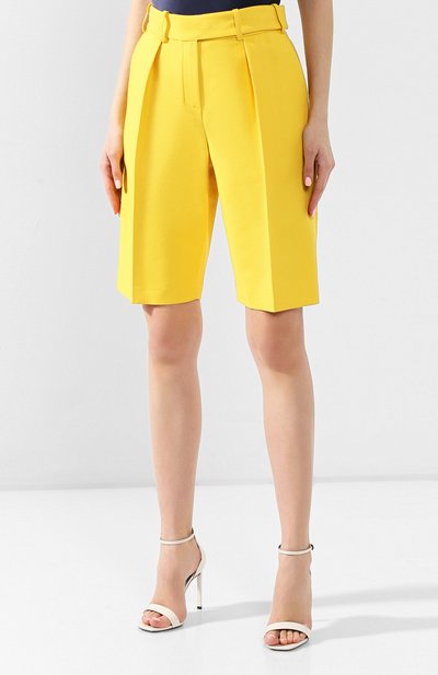 Шорты из смеси хлопка и вискозы ALEXANDRE VAUTHIER желтого цвета по цене 64150 руб., арт. 192PA1053 0192-1058, фото 3 Шорты из смеси хлопка и вискозы ALEXANDRE VAUTHIER, арт. 192PA1053 0192-1058, фото 3