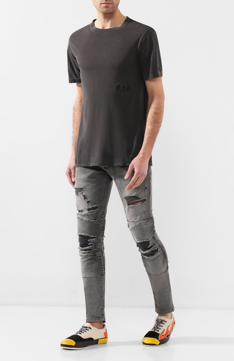Хлопковая футболка RTA, арт. MH9347-712120BK, фото 2