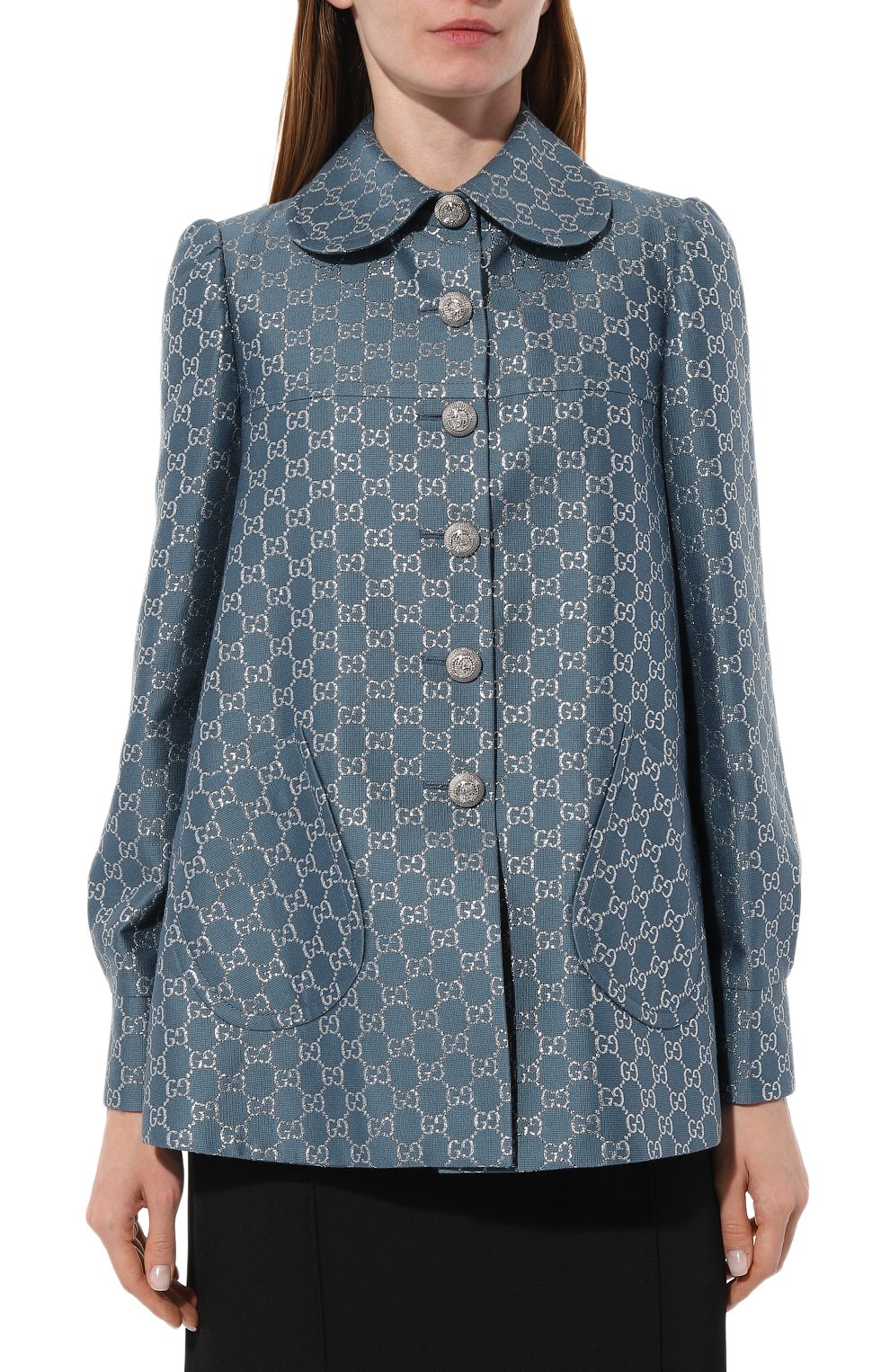 Жакет из шерсти и шелка GUCCI, арт. 616085 ZAD7L, фото 3
