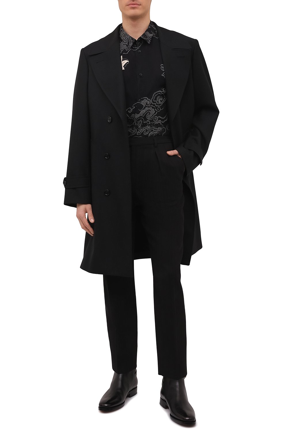 Рубашка из вискозы SAINT LAURENT, арт. 686551/Y2E95, фото 2