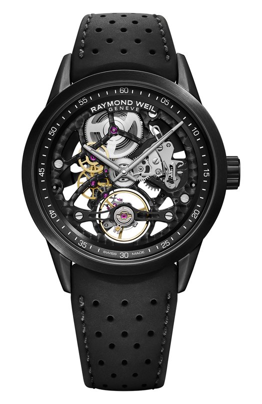 Часы Freelancer Skeleton Automatic Raymond Weil 2785-BKR-20000 Бесцветный 2785-BKR-20000