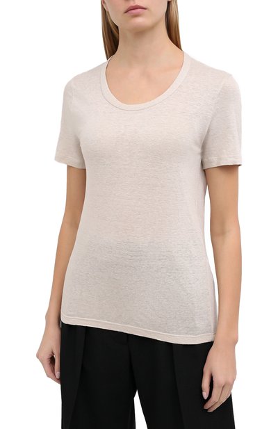 Льняная футболка ISABEL MARANT ETOILE, арт. TS0378-20A057E/KILIANN, фото 3