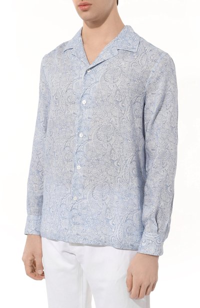 Льняная рубашка BRUNELLO CUCINELLI, арт. MM6550667, фото 3