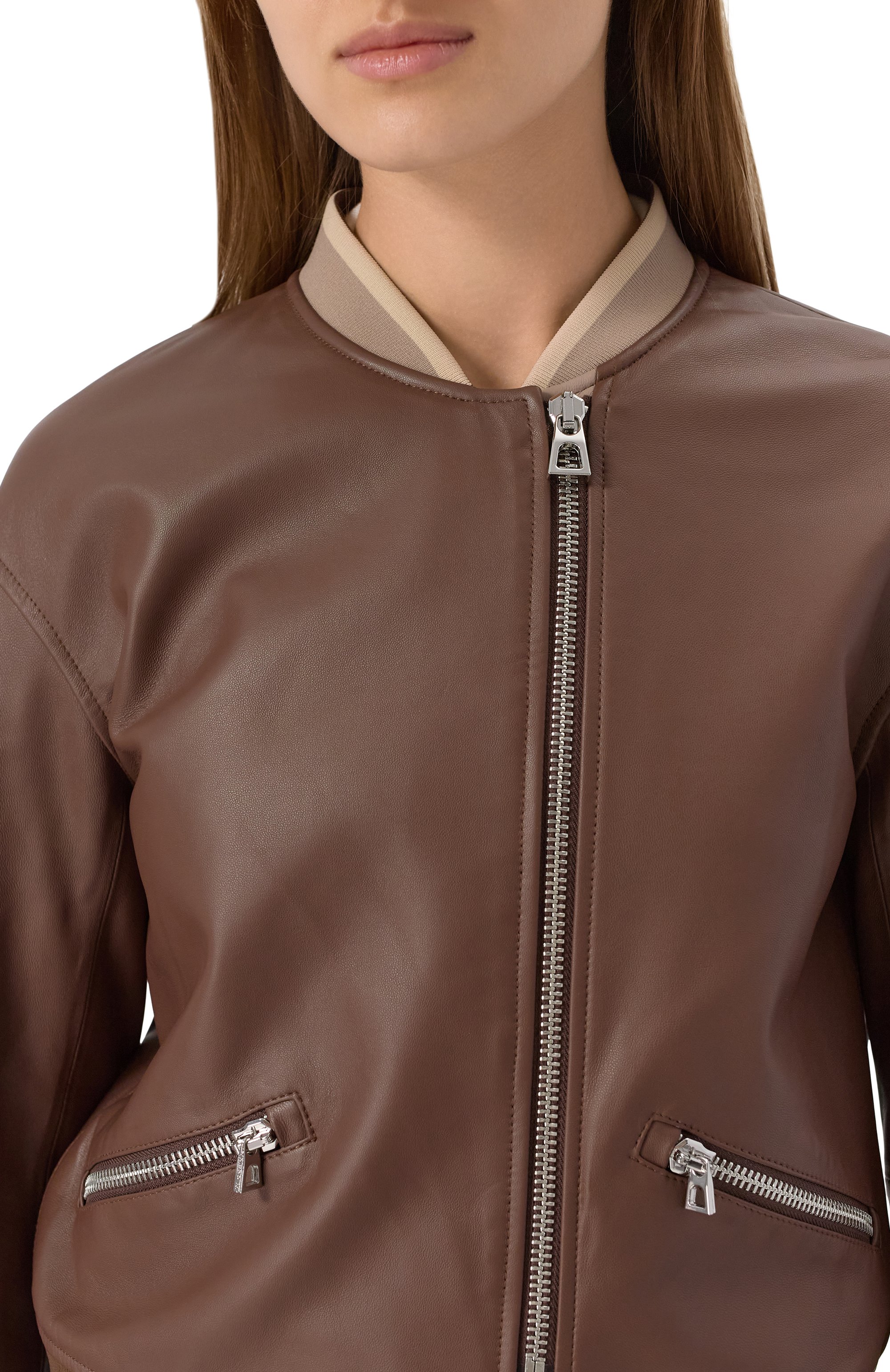 Кожаный бомбер DIEGO M, арт. 25EM-A101, фото 5