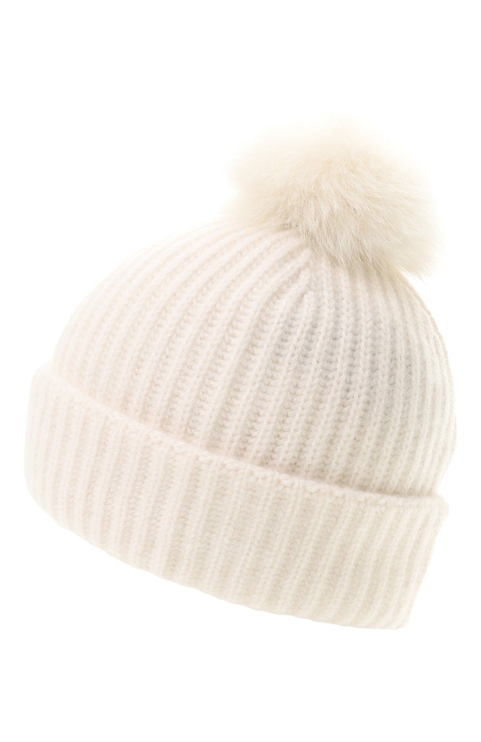 Кашемировая шапка с отделкой из песца YVES SALOMON, арт. 23WAA524XXMACA, фото 3