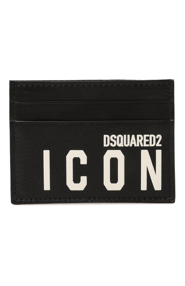 Мужской кожаный футляр для кредитных карт icon DSQUARED2 черного цвета, арт. CCM0005 12903205 | Фото 1 (Материал: Натуральная кожа; Нос: Не проставлено)
