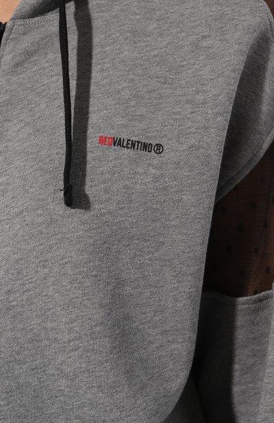 Хлопковая толстовка REDVALENTINO, а рт. 1R3MF10L/6L2, фото 5