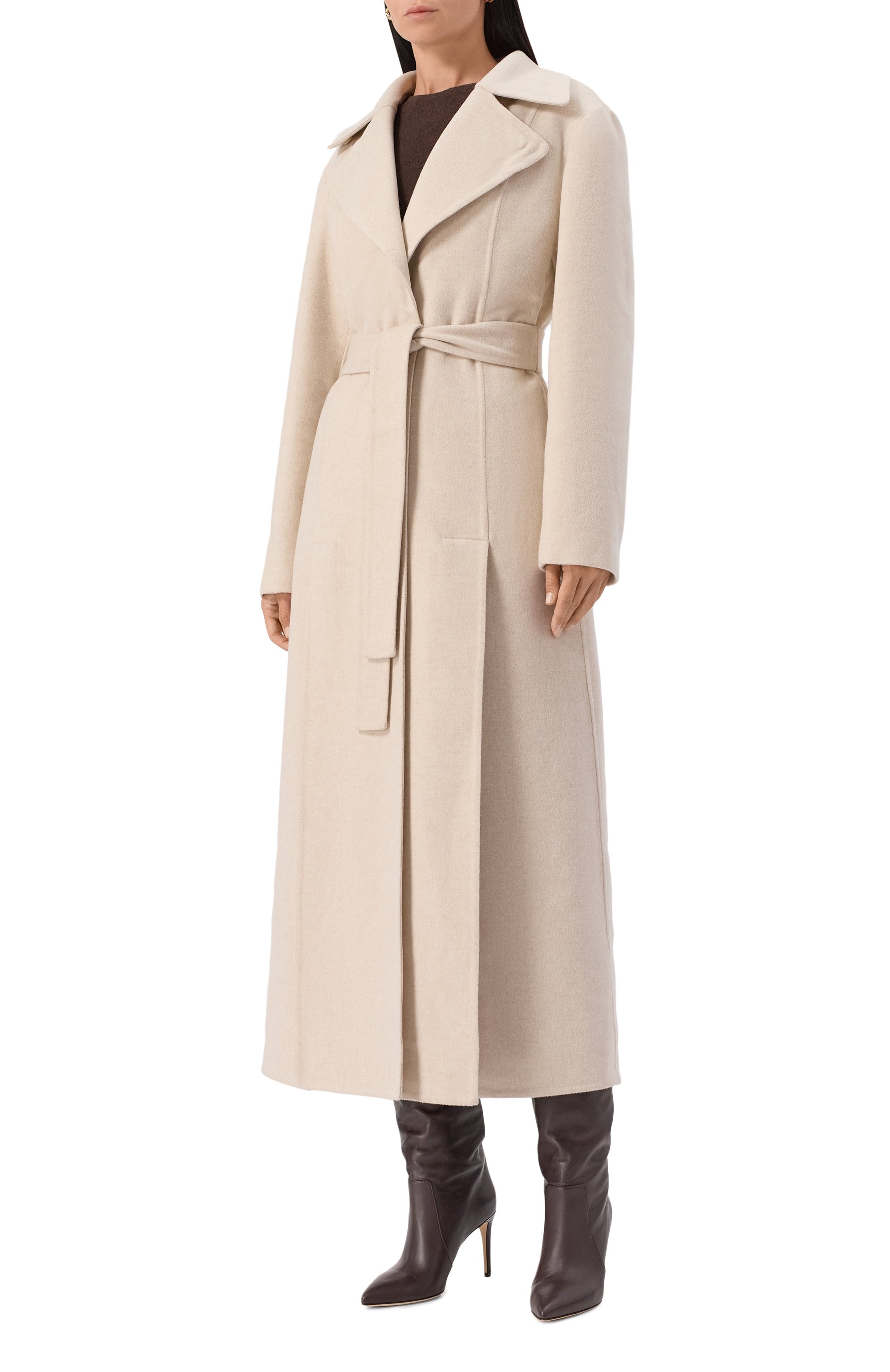 Пальто из шерсти и кашемира с воротником из соболя MVST, арт. FTBPL-X1306-9SB/LP1447, фото 6