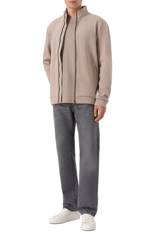 Хлопковая толстовка Bogner 88107497 Бежевый  88107497 Фото 2