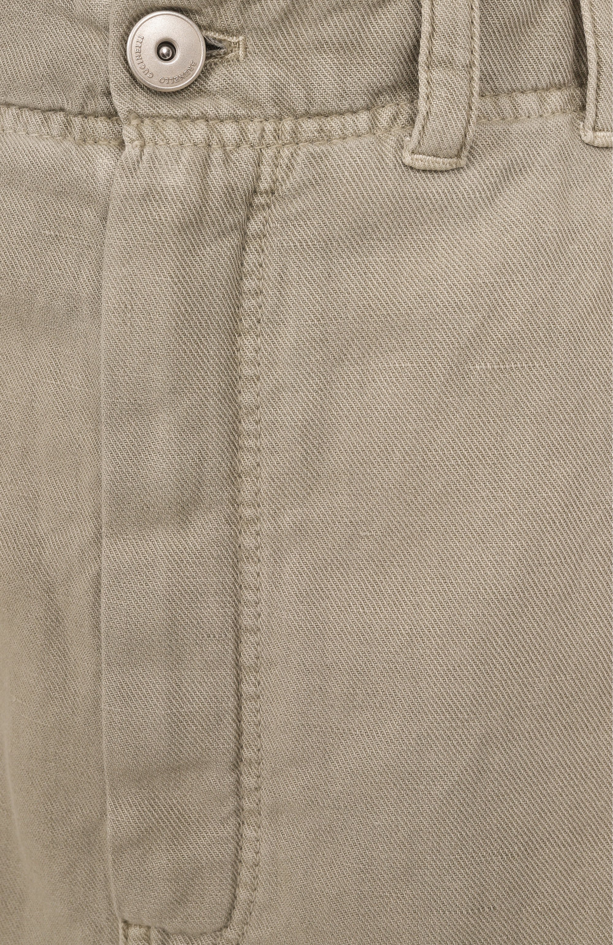 Юбка из хлопка и льна BRUNELLO CUCINELLI, арт. ML996G3822, фото 6